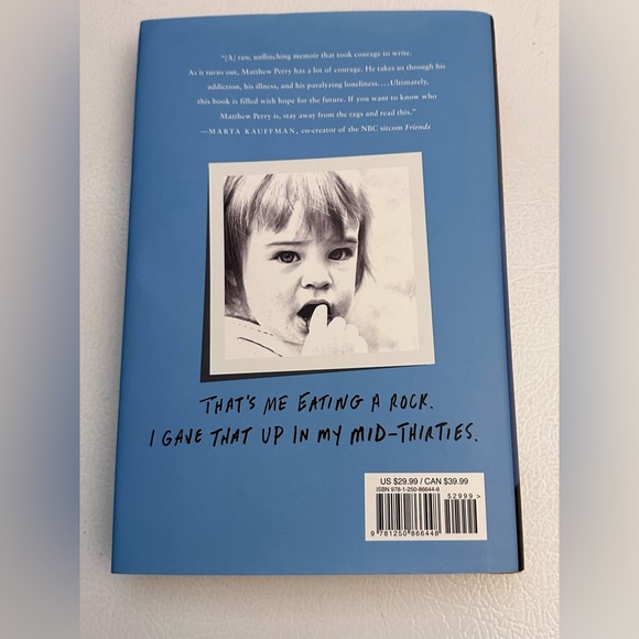 ✨ Matthew Perry book: Friends, Lovers, and the Big Terrible Thing: A Memoir - Picture 6 of 7